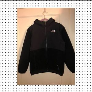 The North face black zip up jacket